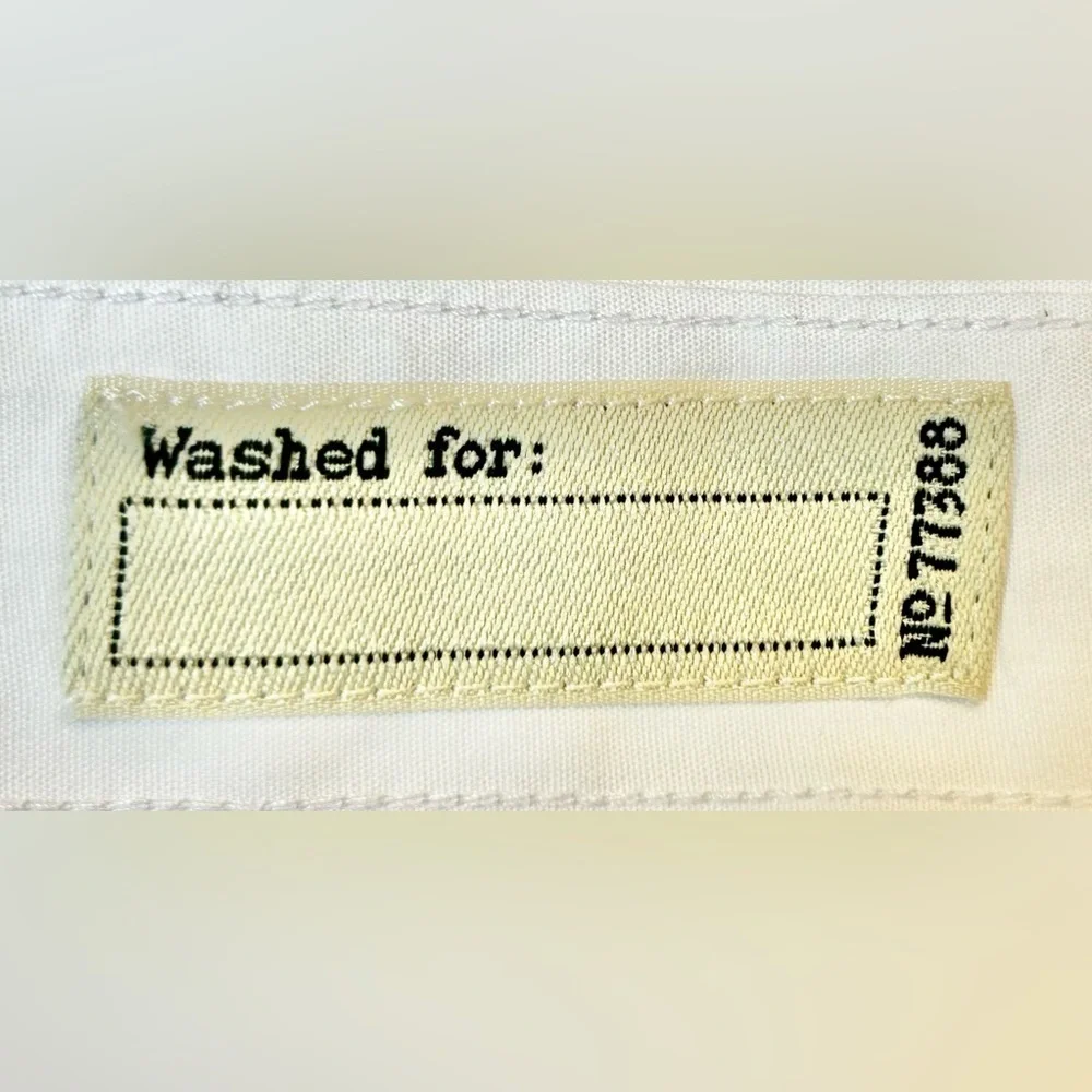 NEW Slim Secret Wash Organic Cotton White Poplin Shirt, Size XXL